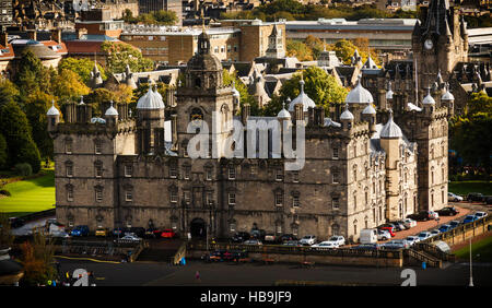 Heriot Schule, Edinburgh, Schottland. Eine der Inspirationen für Hogwarts Schule für Hexerei und Zauberei. Stockfoto