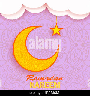 Ramadan Grüße Hintergrund. Ramadan Kareem Stockfoto