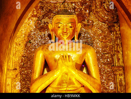 Buddha-Statue im Ananda-Tempel Stockfoto
