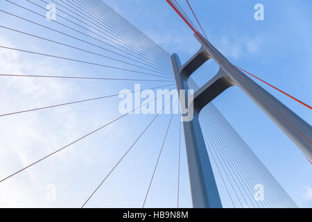 die Kabel-blieb Brücke closeup Stockfoto