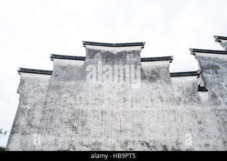 Ansicht der Wand Wasserstadt Wuzhen. Zhejiang Provinz, China Stockfoto