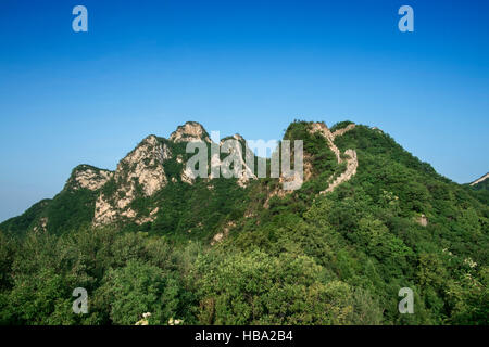 Jiankou Great Wall, Xizhazi Dorf, Huairou County, Peking, China Stockfoto