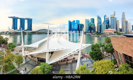 Blick auf Singapur Stockfoto