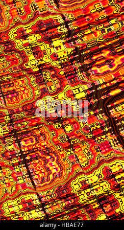 Buntes Chaos Hintergrund - Digital generiert Stockfoto