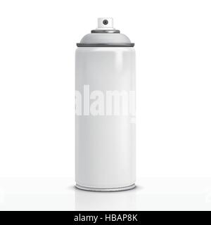leere Sprühflasche isoliert auf weißem Hintergrund Stock Vektor