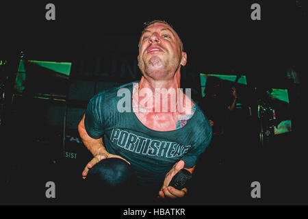 Romagnano Sesia, Italien. 4. Oktober 2013. Die Dillinger Escape Plan die live Rock n Roll in der Arena Romagnano Sesia. © Alessandro Bosio/Pacific Press/Alamy Live-Nachrichten Stockfoto