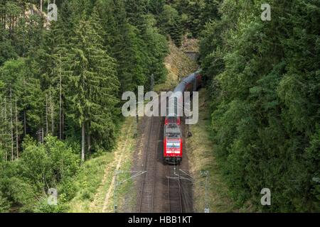 Deutsche Bahn: Regional-Zug im Schwarzwald Stockfoto