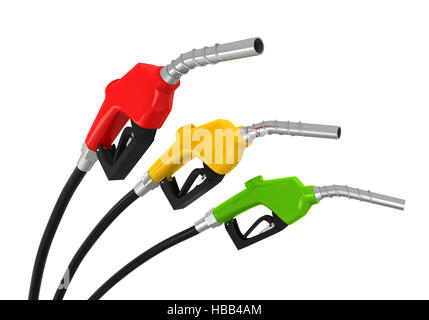 Gas-Pumpe-Düse Stockfoto