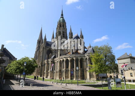 Kirche-Bayeux Stockfoto