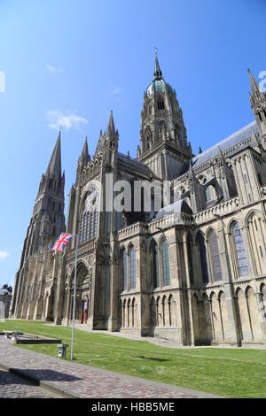 Kirche-Bayeux Stockfoto