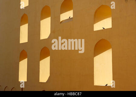 Inde, Rajasthan, Jaipur la Ville Rose, Observatoir Astronomique (Jantar Mantar). Indien, Rajasthan, Jaipur Pink City, Oservatory (Jantar Mantar) Stockfoto