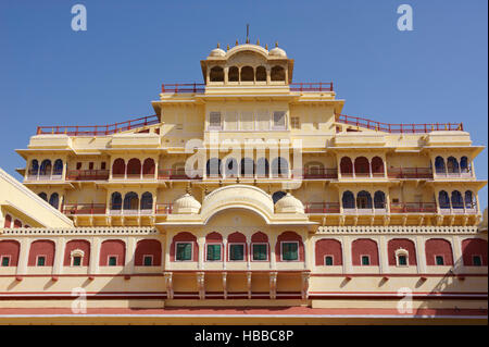 Inde, Rajasthan, Jaipur la Ville Rose, le Stadtschloss. Indien, Rajasthan, Jaipur Pink City, das Stadtschloss. Stockfoto