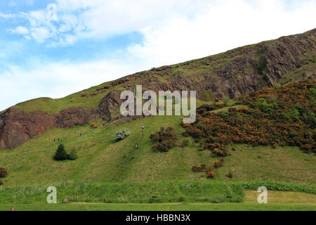 Edinburgh, Holyrood Park und Salisbury Crags Stockfoto