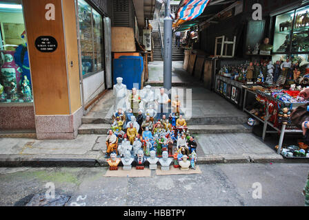 Kommunistischen Erinnerungsstücke verkauft auf der Straße in Hongkong, China Stockfoto