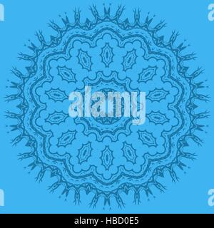 Mandala isoliert. Runde Ornament Stock Vektor