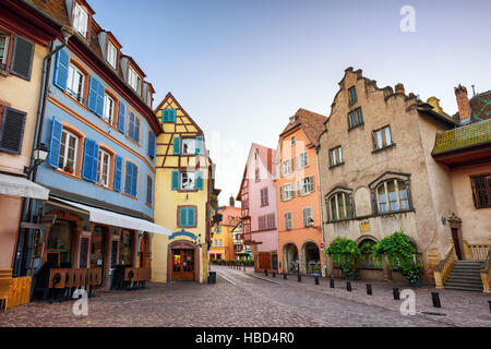 Bunte Häuser in Colmar, Frankreich Stockfoto