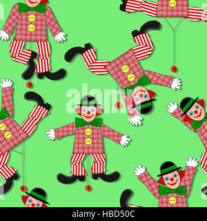 Hampelmann clowns Stockfoto