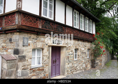 Fachwerkhaus in der Historischen Altstadt Stockfoto