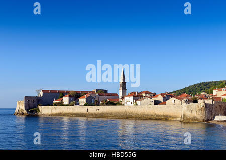 Budva alte Stadt Burg, Montenegro, Europa Stockfoto