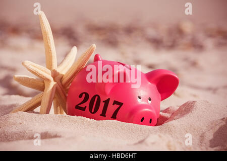 Zusammengesetztes Bild des digitalen Bildes Neujahr 2017 Stockfoto