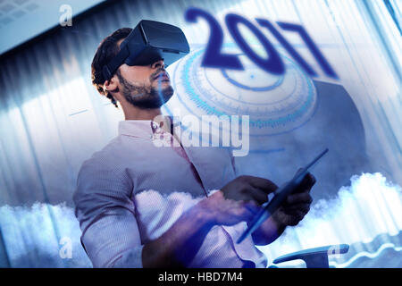 Zusammengesetztes Bild des digitalen Bildes Neujahr 2017 Stockfoto