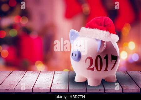 Zusammengesetztes Bild des digitalen Bildes Neujahr 2017 Stockfoto
