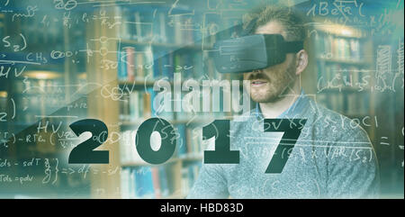 Zusammengesetztes Bild des digitalen Bildes Neujahr 2017 Stockfoto