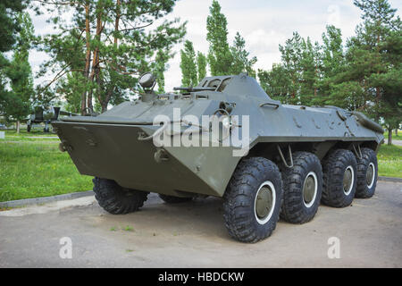 Sowjetische Schützenpanzer BTR-70 Stockfoto