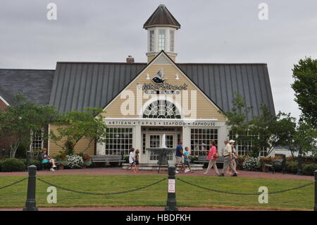 Riverwalk Landung in Yorktown, Virginia Stockfoto