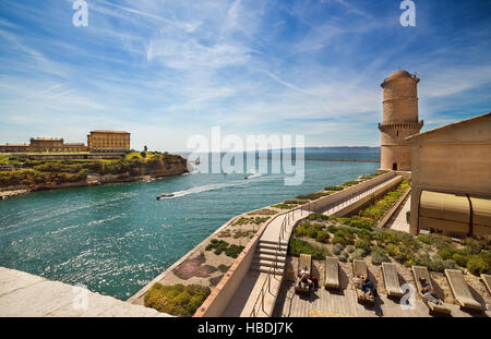 Fort Saint Jean in Marseille, Frankreich. Stockfoto