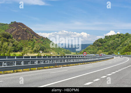 Autobahn in Italien Stockfoto