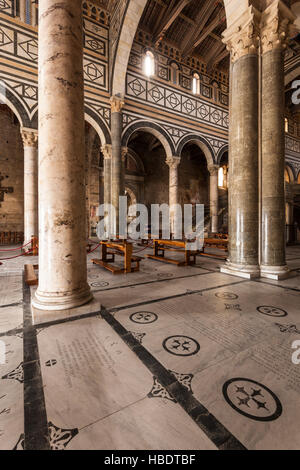 Basilica di San Miniato al Monte in Florenz in der Toskana, Italien Stockfoto