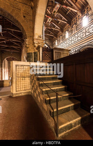 Basilica di San Miniato al Monte in Florenz in der Toskana, Italien Stockfoto