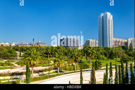 Turia-Gärten in Valencia, Spanien Stockfoto