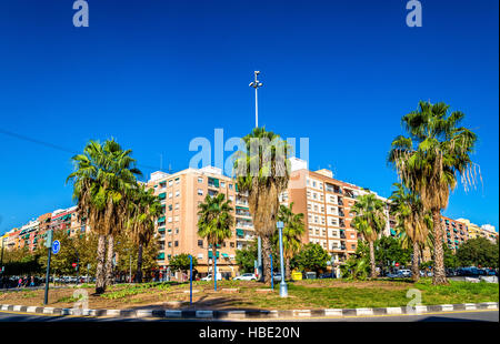 Schöne Gebäude in der Altstadt von Valencia - Spanien Stockfoto