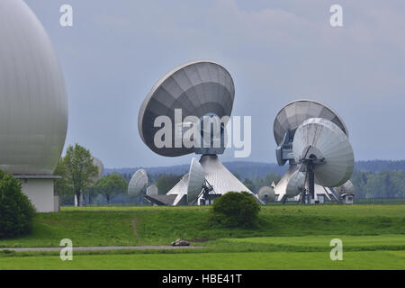 Bodenstation Raisting Stockfoto