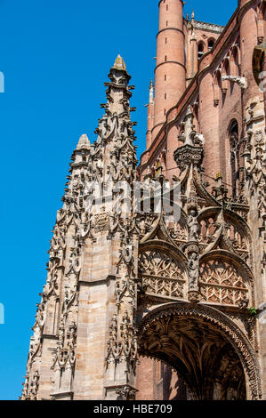 Von der UNESCO zum Weltkulturerbe erklärte Stadt Albi, Kathedrale Saint Cecile, Tarn, Occitanie, Frankreich, Europa Stockfoto