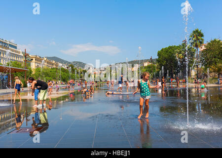 Promenade du Paillon in Nizza, Frankreich Stockfoto