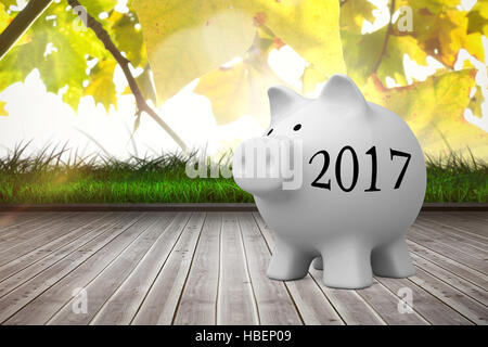 Zusammengesetztes Bild des digitalen Bildes Neujahr 2017 Stockfoto