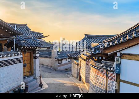 Bukchon Hanok Village, Seoul, Südkorea Stockfoto