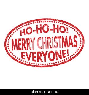 Frohe Weihnachten Grunge Stempel auf weißem Hintergrund, Vektor-illustration Stock Vektor