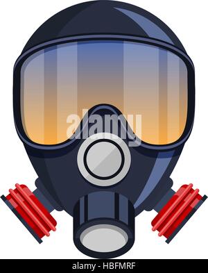 Vektor Atemschutzmaske Gasmaske Symbol Stock Vektor