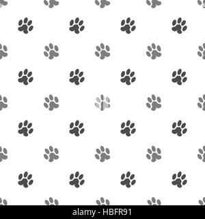 Nahtlose Katze Tier Pfote Muster Stockfoto