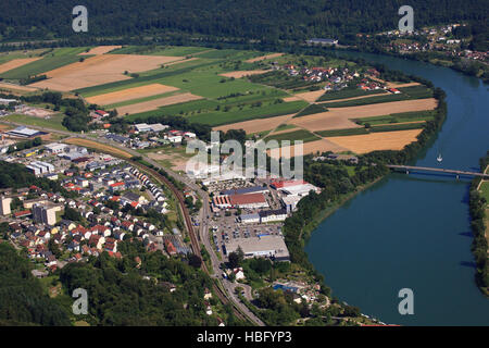 Industriegebiet in Laufenburg, Deutschland Stockfoto