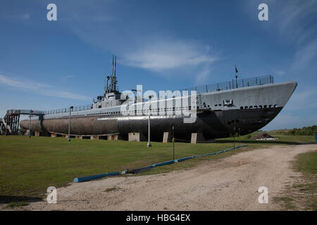 Die USS Trommel auf dem Display in Mobile, Alabama Stockfoto