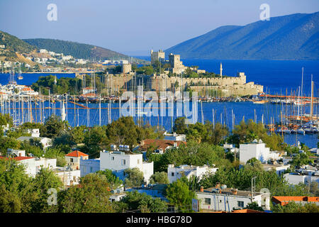 Burg von Bodrum oder St.-Peter Burg, Bodrum Kalesi, Bodrum, Türkei Stockfoto