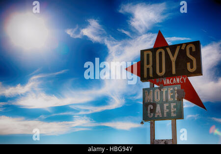 Roys Motel Zeichen Stockfoto