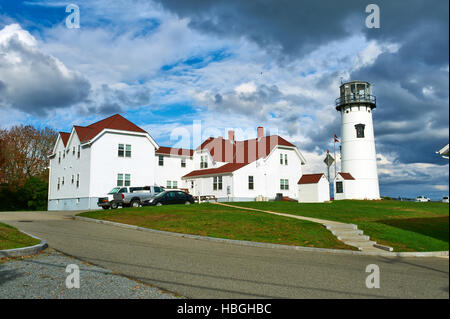 Chatham Leuchtturm am Cape Cod Stockfoto