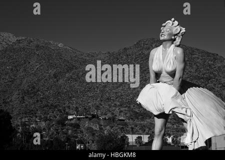 Marilyn Monroe Figur in Palm springs Stockfoto