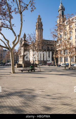 Der Plaça de Antonio Lopez, Barcelona Stockfoto